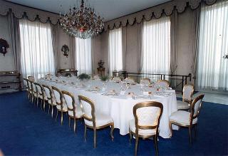Incontro del Presidente della Repubblica Oscar Luigi Scalfaro con il Presidente della Repubblica delle Filippine e signora Ramos, e successiva colazione nel Belvedere del Torrino