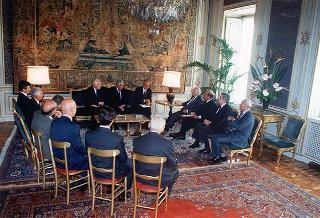 Esponenti del Comitato di informazione e di iniziative per la pace