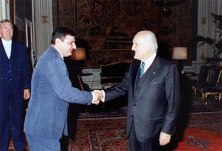 Cav. Mario Crocamo con la famiglia