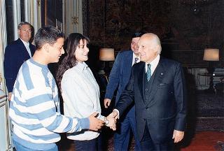 Cav. Mario Crocamo con la famiglia