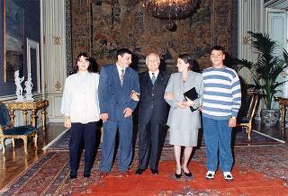 Cav. Mario Crocamo con la famiglia