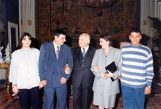 Cav. Mario Crocamo con la famiglia