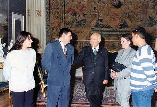 Cav. Mario Crocamo con la famiglia