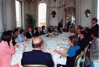 Incontro del Presidente della Repubblica Oscar Luigi Scalfaro e successiva colazione con Nursultan Nazarbaev, Presidente del Kazakistan