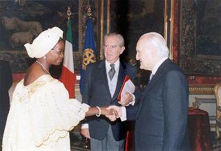 Beatrice Damiba, nuovo ambasciatore del Burkina Faso: presentazione di lettere credenziali