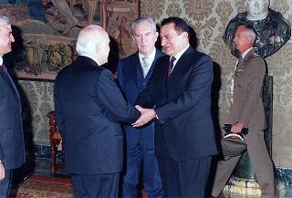 Hosni Mubarak, Presidente della Repubblica Araba d'Egitto: incontro e successiva colazione nel Belvedere del Torrino