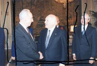 Shimon Peres, ministro degli esteri dello Stato d'Israele