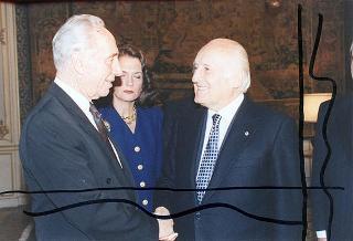 Shimon Peres, ministro degli esteri dello Stato d'Israele