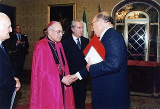 S.E. Rev.ma mons. Francesco Colasuonno, nuovo Nunzio Apostolico: presentazione lettere credenziali
