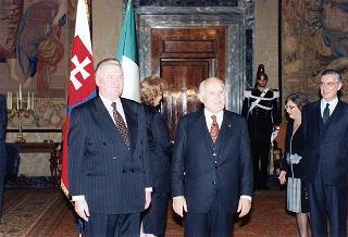 Presidente della Repubblica Slovacca e signora Kovac