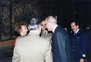 Incontro con il personale civile e militare del Segretariato Generale della Presidenza della Repubblica e successivo concerto eseguito dal Coro Cortina