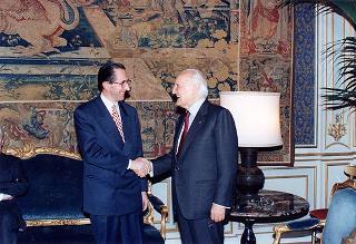 Colloquio del Presidente della Repubblica Oscar Luigi Scalfaro con Willy Claes, nuovo Segretario Generale della NATO