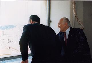 Il Presidente della Repubblica Oscar Luigi Scalfaro riceve la visita di Juan Carlos Wasmosy, Presidente della Repubblica del Paraguay