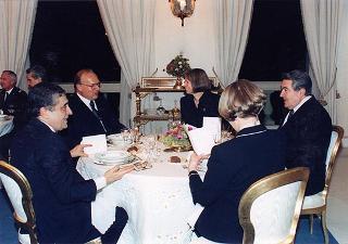 Incontro e successivo pranzo in onore del Presidente della Repubblica Federale di Germania e della signora Herzog