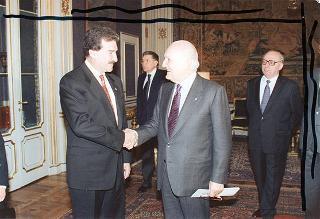 Colloquio del Presidente della Repubblica Oscar Luigi Scalfaro con Ramiro de Leon Carpio, Presidente della Repubblica del Guatemala