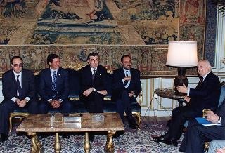 Giampiero Malagnino, presidente dell'Associazione nazionale dentisti italiani, con una rappresentanza, per il 53° Congresso nazionale dell'ANDI