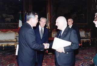 Doo Byong Shin, nuovo ambasciatore della Repubblica di Corea: presentazione lettere credenziali