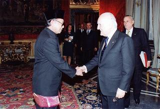 Witjaksana Soegarda, nuovo ambasciatore della Repubblica d'Indonesia: presentazione lettere credenziali