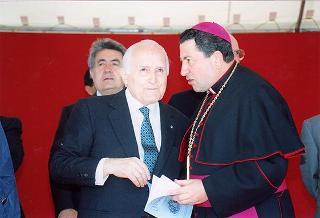 Visita del Presidente della Repubblica Oscar Luigi Scalfaro alla città di Agrigento in occasione della riapertura del Teatro "Luigi Pirandello"