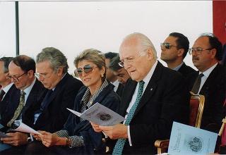 Visita del Presidente della Repubblica Oscar Luigi Scalfaro alla città di Agrigento in occasione della riapertura del Teatro "Luigi Pirandello"