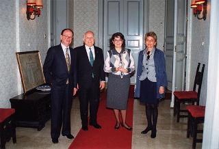 Visita del Presidente della Repubblica Oscar Luigi Scalfaro alla città di Agrigento in occasione della riapertura del Teatro "Luigi Pirandello"