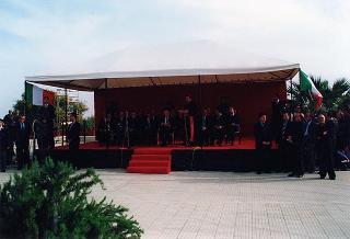Visita del Presidente della Repubblica Oscar Luigi Scalfaro alla città di Agrigento in occasione della riapertura del Teatro "Luigi Pirandello"
