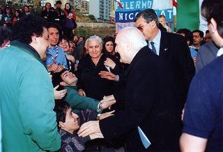 Visita del Presidente della Repubblica Oscar Luigi Scalfaro alla città di Agrigento in occasione della riapertura del Teatro "Luigi Pirandello"