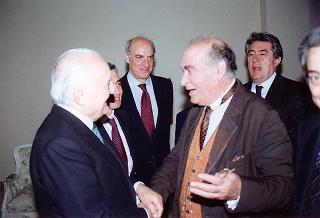 Visita del Presidente della Repubblica Oscar Luigi Scalfaro alla città di Agrigento in occasione della riapertura del Teatro "Luigi Pirandello"