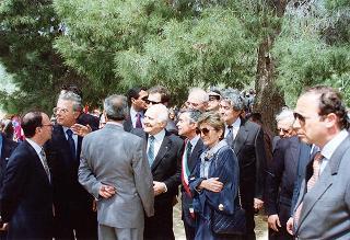 Visita del Presidente della Repubblica Oscar Luigi Scalfaro alla città di Agrigento in occasione della riapertura del Teatro "Luigi Pirandello"