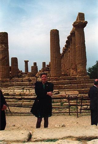 Visita del Presidente della Repubblica Oscar Luigi Scalfaro alla città di Agrigento in occasione della riapertura del Teatro "Luigi Pirandello"
