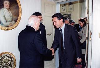 Intervento del Presidente della Repubblica Oscar Luigi Scalfaro alla proiezione del film "Paisà" di Roberto Rossellini