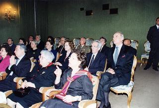 Intervento del Presidente della Repubblica Oscar Luigi Scalfaro alla proiezione del film "Paisà" di Roberto Rossellini