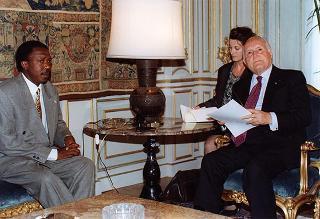 Incontro del Presidente della Repubblica Oscar Luigi Scalfaro con Sylvestre Ntibantunganya, Presidente della Repubblica del Burundi
