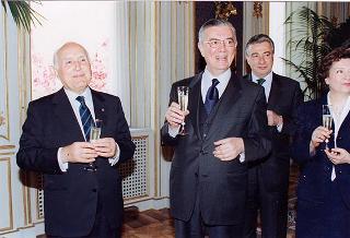 Brindisi del Presidente della Repubblica in occasione del 3° anniversario della sua elezione a Presidente