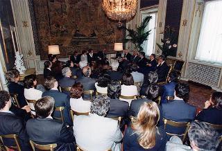 Mauro Miccio, presidente della Federazione relazioni pubbliche italiana, con una rappresentanza del sodalizio, per il 25° anniversario di fondazione della FERPI