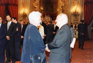 Il Presidente della Repubblica Oscar Luigi Scalfaro riceve in udienza il prof. Marcello Panettoni, presidente dell'Unione delle Province d'Italia, con i presidenti neo-eletti delle Province