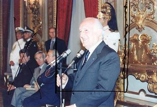 Il Presidente della Repubblica Oscar Luigi Scalfaro riceve in udienza il prof. Marcello Panettoni, presidente dell'Unione delle Province d'Italia, con i presidenti neo-eletti delle Province