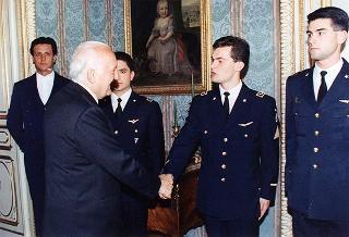Delegazione di allievi dell'Accademia Aeronautica di Pozzuoli, in servizio di guardia d'onore al Palazzo del Quirinale