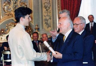 Consegna dei premi agli studenti vincitori dei Concorsi "Febo" ed "Arianna Europeo", promossi dal Ministero per i beni culturali ed ambientali e dalla Fondazione Maria e Goffredo Bellonci