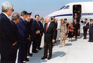 Ciampino: rientro del Presidente della Repubblica dalle visite di Stato in Argentina, Cile ed Uruguay