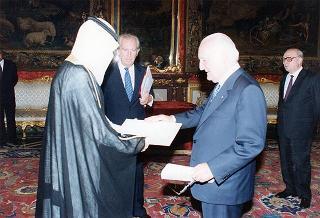Mohamed bin Nawaf bin Abdul Aziz Al Saud, nuovo ambasciatore del Regno dell'Arabia Saudita: presentazione lettere credenziali