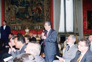 Il Presidente della Repubblica Oscar Luigi Scalfaro riceve Alessandra Guerra, presidente della Conferenza dei presidenti delle Regioni e delle Province Autonome, ed i componenti la Conferenza