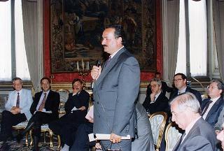 Il Presidente della Repubblica Oscar Luigi Scalfaro riceve Alessandra Guerra, presidente della Conferenza dei presidenti delle Regioni e delle Province Autonome, ed i componenti la Conferenza