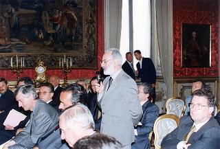 Il Presidente della Repubblica Oscar Luigi Scalfaro riceve Alessandra Guerra, presidente della Conferenza dei presidenti delle Regioni e delle Province Autonome, ed i componenti la Conferenza