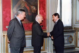 Il Presidente della Repubblica Oscar Luigi Scalfaro riceve Alessandra Guerra, presidente della Conferenza dei presidenti delle Regioni e delle Province Autonome, ed i componenti la Conferenza