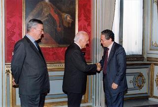 Il Presidente della Repubblica Oscar Luigi Scalfaro riceve Alessandra Guerra, presidente della Conferenza dei presidenti delle Regioni e delle Province Autonome, ed i componenti la Conferenza