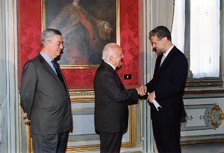 Il Presidente della Repubblica Oscar Luigi Scalfaro riceve Alessandra Guerra, presidente della Conferenza dei presidenti delle Regioni e delle Province Autonome, ed i componenti la Conferenza