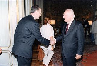 Il Presidente della Repubblica Oscar Luigi Scalfaro riceve la visita di una delegazione di parlamentari che hanno recentemente effettuato un viaggio in Cambogia
