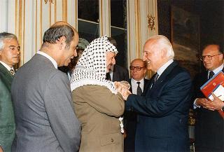 Incontro del Presidente della Repubblica Oscar Luigi Scalfaro con Yasser Arafat, Presidente dell'Autorità Nazionale Palestinese