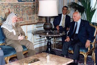 Incontro del Presidente della Repubblica Oscar Luigi Scalfaro con Yasser Arafat, Presidente dell'Autorità Nazionale Palestinese